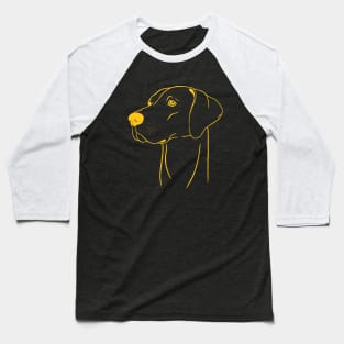 Weimaraner (Grey and Yellow) Baseball T-Shirt